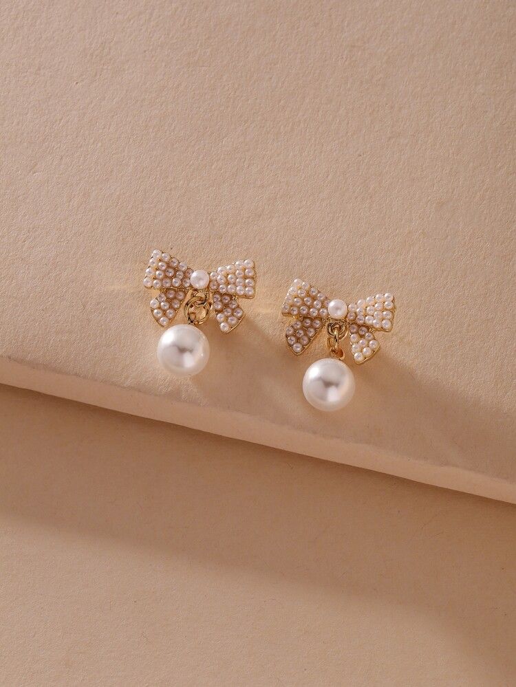 Bow Design Drop Earrings | SHEIN