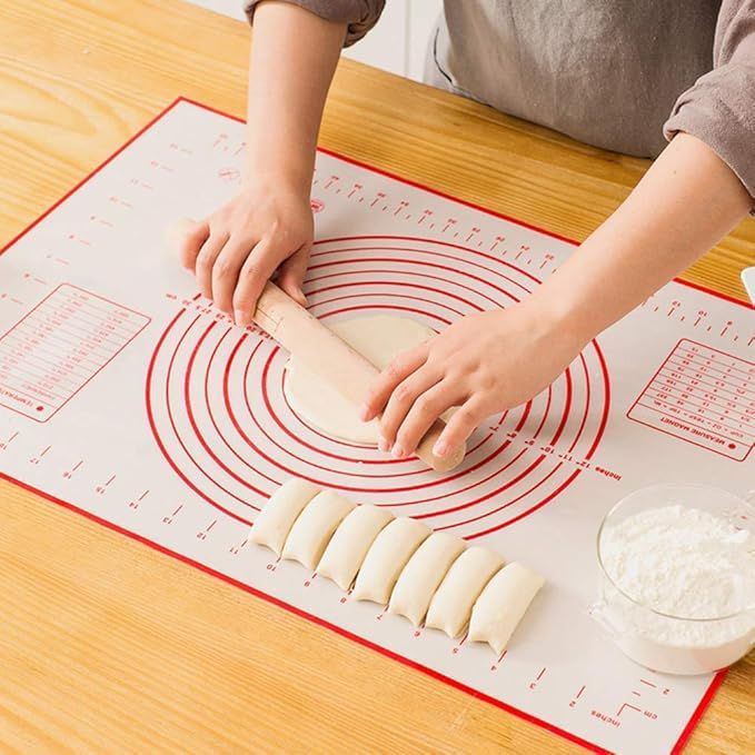 Extra Large Silicone Pastry Mat Extra Thick Non Stick Baking Mat with Measurement Fondant Mat, Co... | Amazon (US)