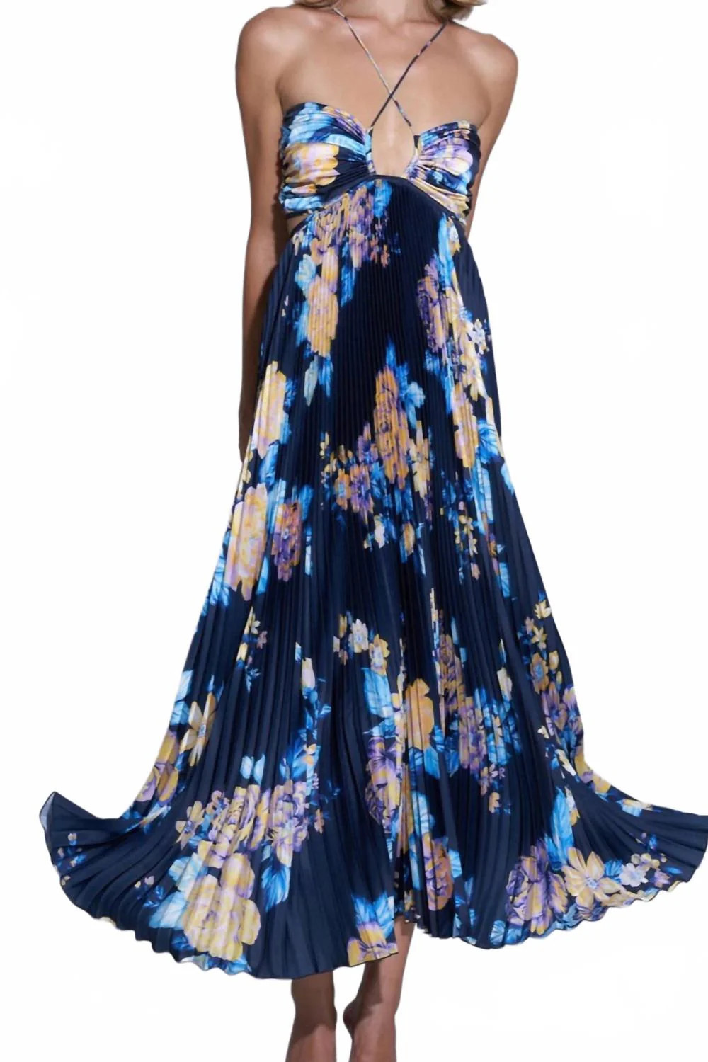 Nuite Midi Dress In Multi | Shop Simon