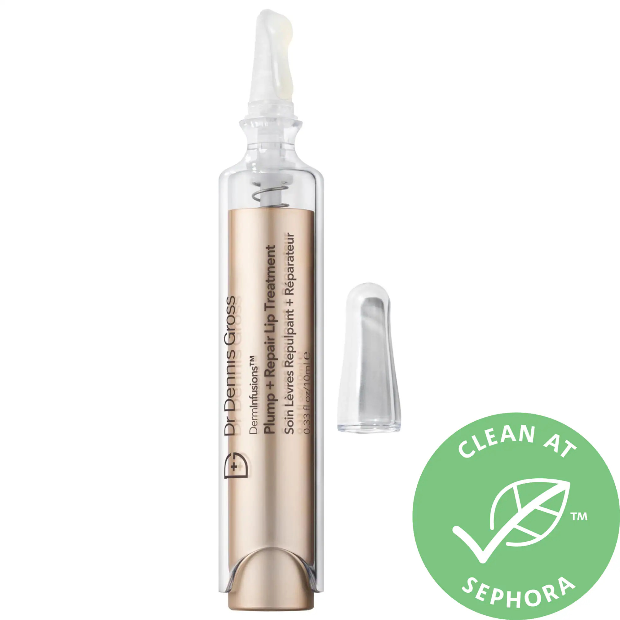 Dr. Dennis Gross Skincare DermInfusions Plump + Repair Lip Treatment with Hyaluronic Acid .33 oz / 10 ml | Sephora (US)