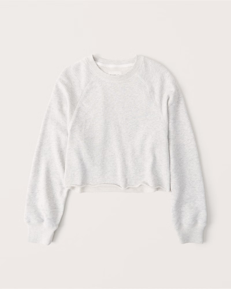 Cropped Cutoff Crew Sweatshirt | Abercrombie & Fitch (US)