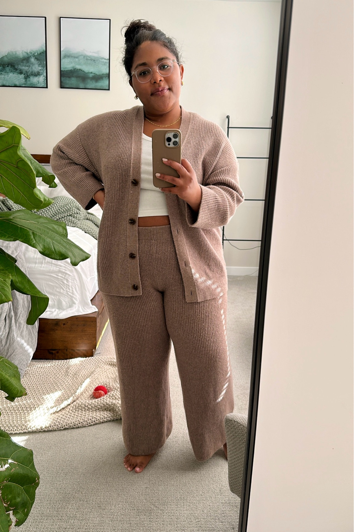 LOVE this cozy set for when I want to feel put together but also want to feel like I’m wearing pajamas. 🙌🏾 I got my normal size in petite for both pieces! 💛 #allthehealthythings 

#LTKPetite #LTKWorkwear #LTKStyleTip