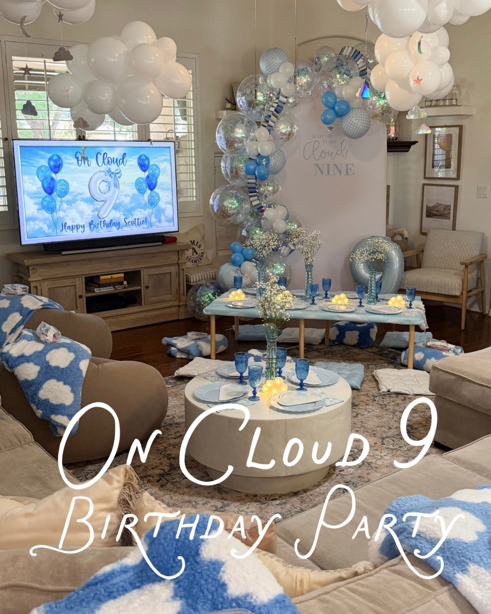 This dreamy cloud-themed birthday party came together so perfectly. I've linked everything from the reusable balloons to the tableware! Linking every piece below so you can recreate the whole look. Save this for your next cloud party inspo!

#LTKHome #LTKKids #LTKmomlife