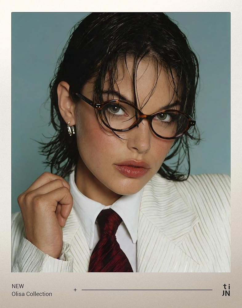 TIJN Olisa Blue Light Blocking Glasses for Women Men,Oval Glasses Frame Bluelight Glasses for Gam... | Amazon (US)