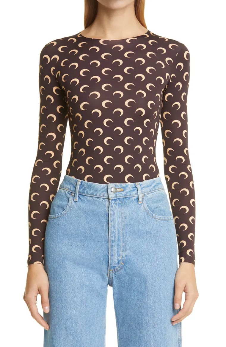 Fitted Moon Print Top | Nordstrom