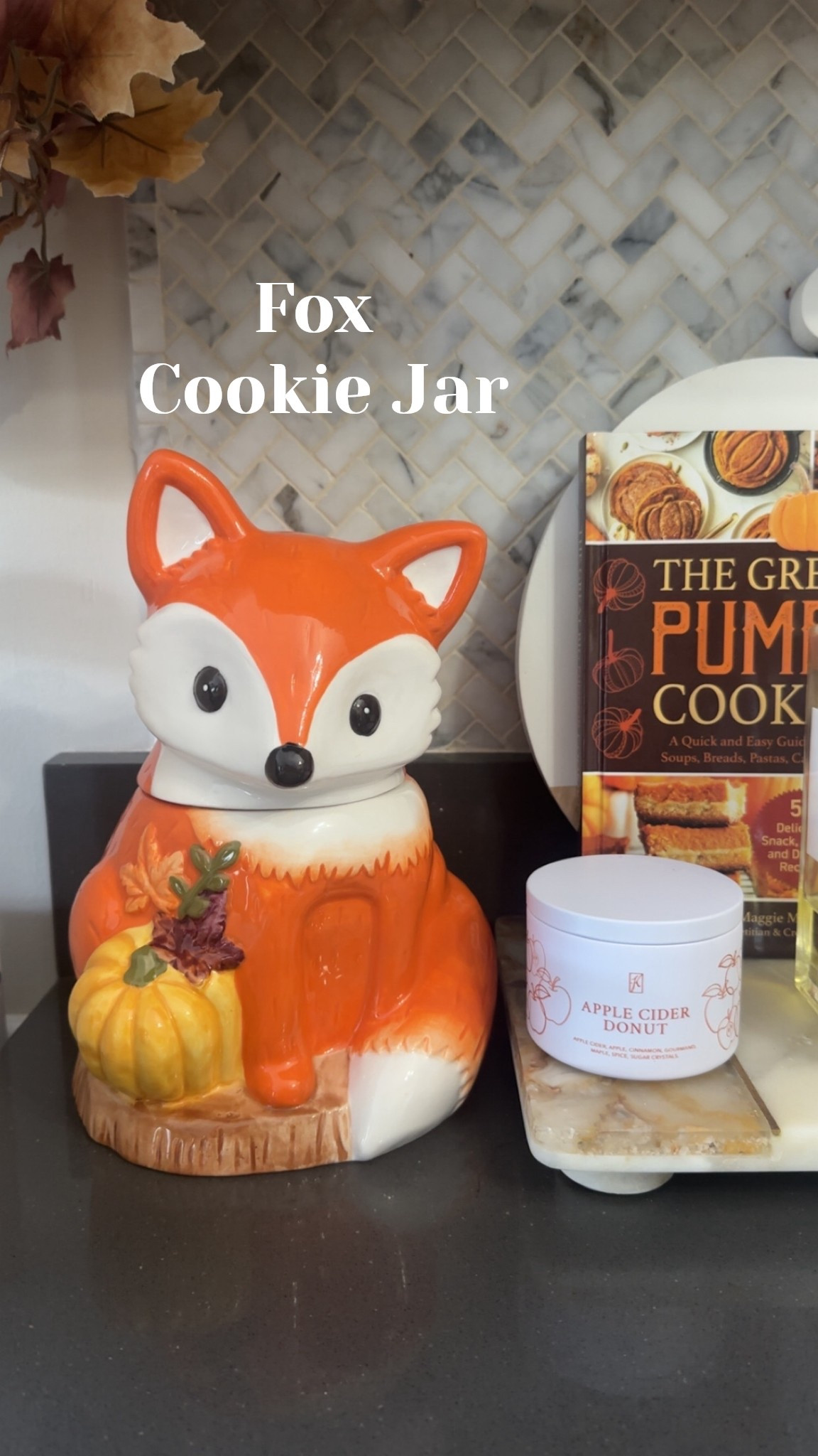Figural Fox Cookie Jar, Apple
Cider donut candle. 

#LTKFallSale #LTKSeasonal #LTKHome