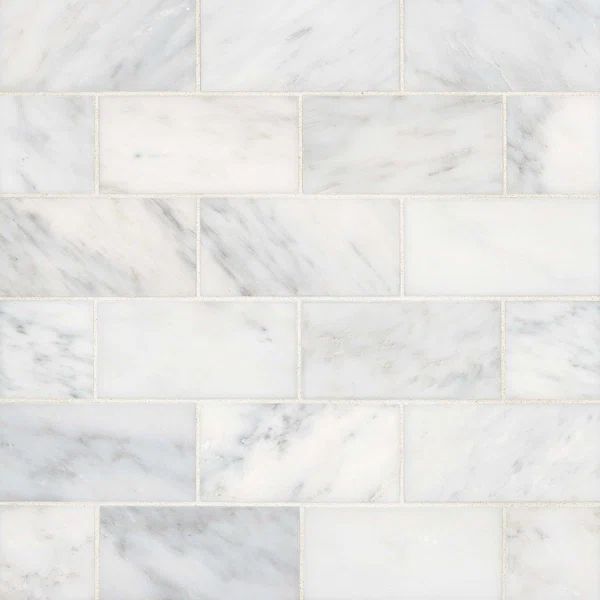 Ferrara 3'' W x 6'' L Marble Singular Tile | Wayfair North America