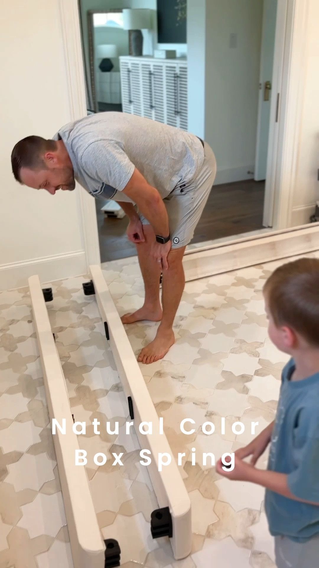 Natural color box spring and Beauty Rest black series mattress!

#LTKHome #LTKFamily