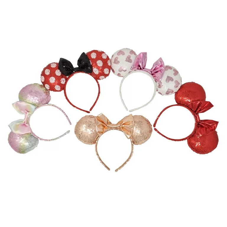 Disney's Minnie Mouse Exclusive Collection Deluxe Headband Set - Walmart.com | Walmart (US)