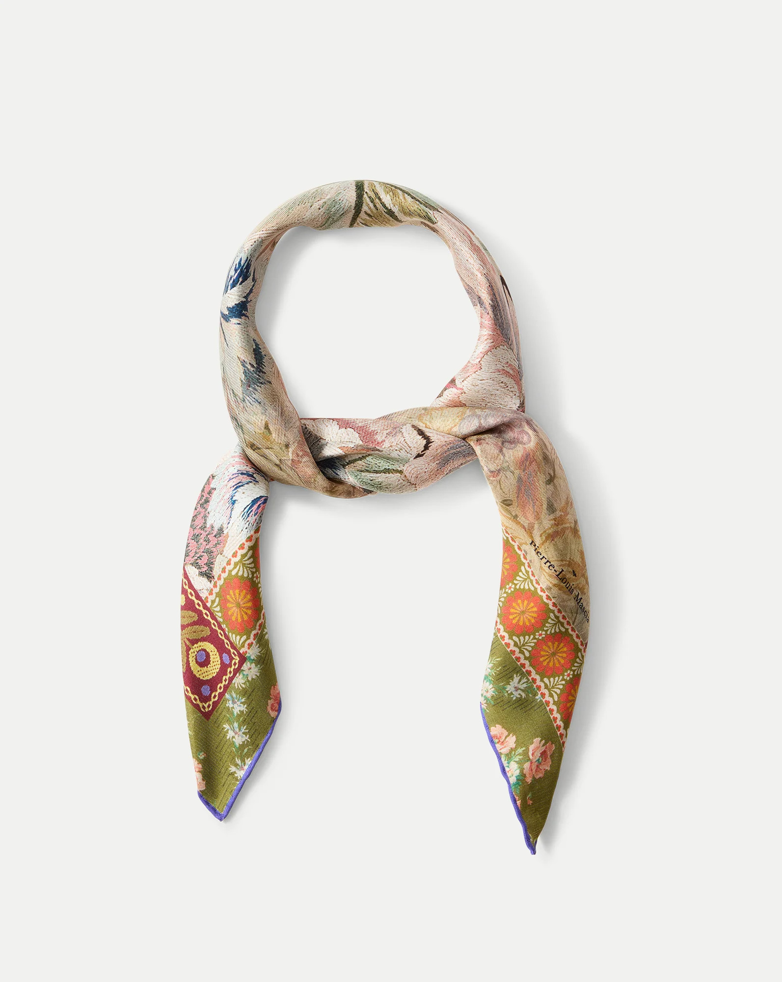 Floral Bandana Silk Scarf | Veronica Beard