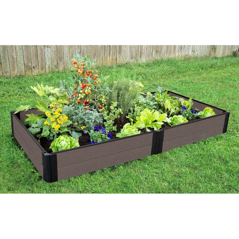 Frame It All Weathered Wood 4 ft x 8 ft Raised Garden | Wayfair | Wayfair North America