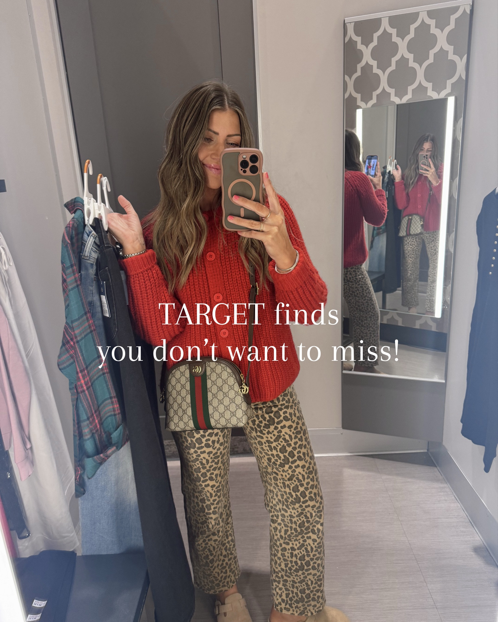 😱🎯!!! you’re winning rn 😍 
Sizing help: jeans are true to size — wearing a 2.. they do run a little long but I’ll prob wear a heel with them. I’m 5’4 for reference! I’m wearing an XS in every item except smalls in the loungewear at the end.. it was the only sizes my store had left! I thought about ordering XS, but TBH, I don’t mind the baggy fit and took them home. 