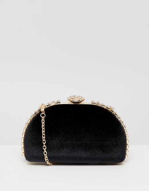 True Decadence black embellished hard clutch | ASOS US