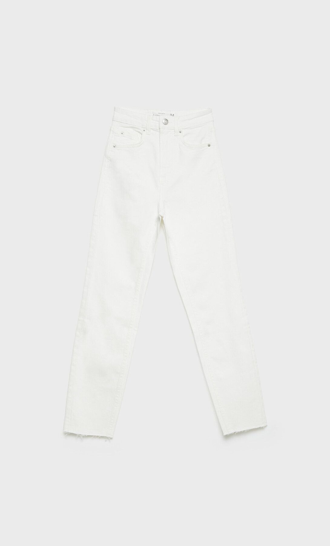 Slim fit mom jeans - Women's fashion | Stradivarius United Kingdom | Stradivarius (UK)