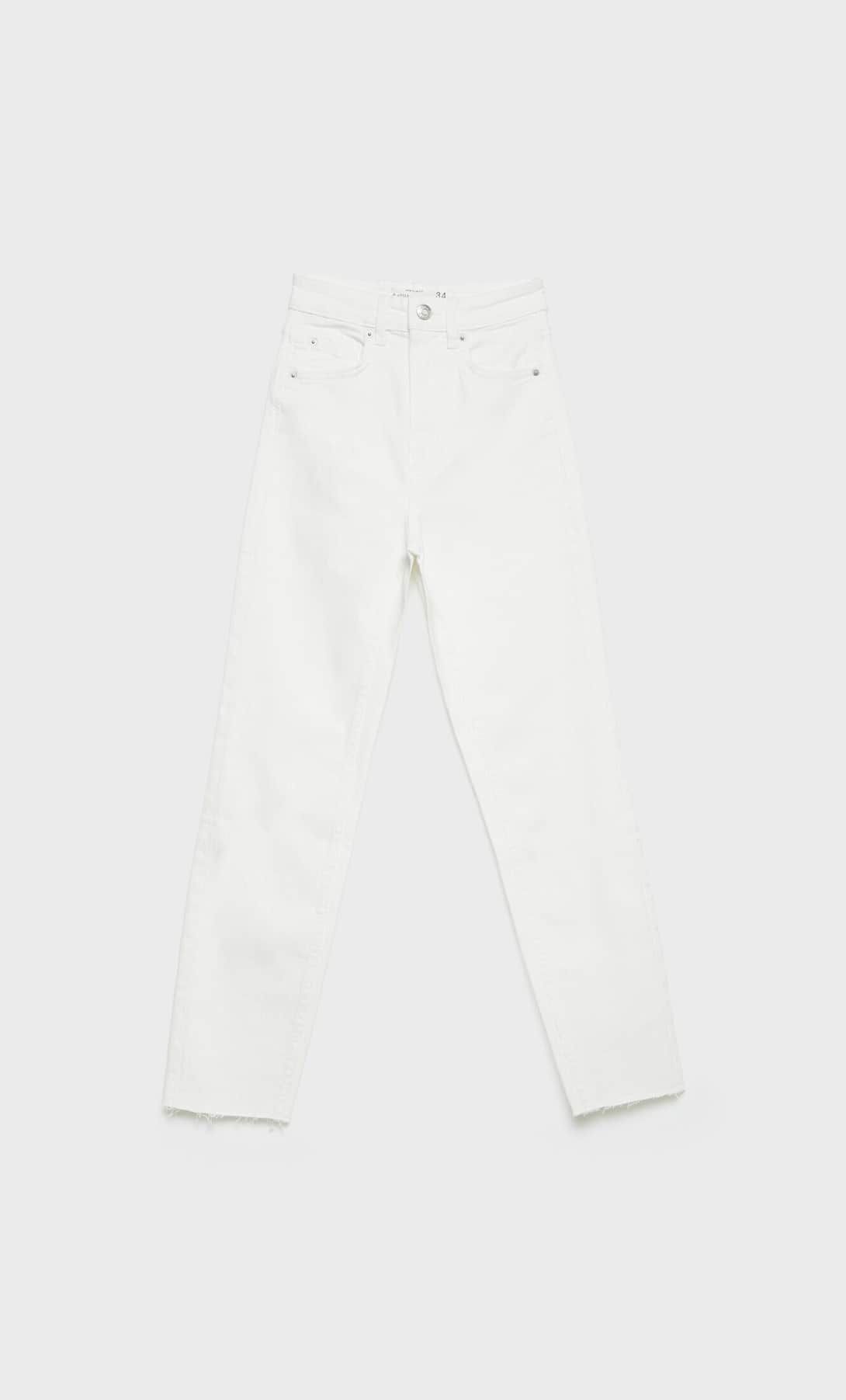 Slim fit mom jeans - Women's fashion | Stradivarius United Kingdom | Stradivarius (UK)