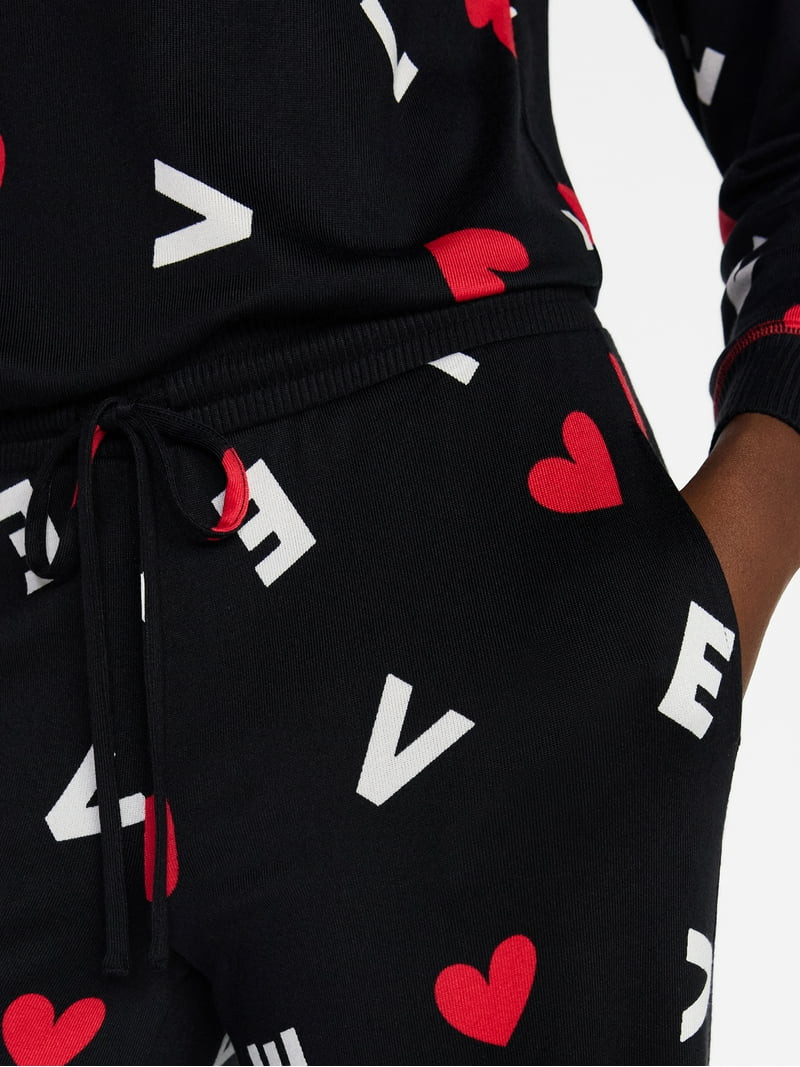 Joyspun Women's Cozy Lounge Collection Hacci Knit Sleep Pants, 29.5'' Inseam, Sizes XS-3X | Walmart (US)