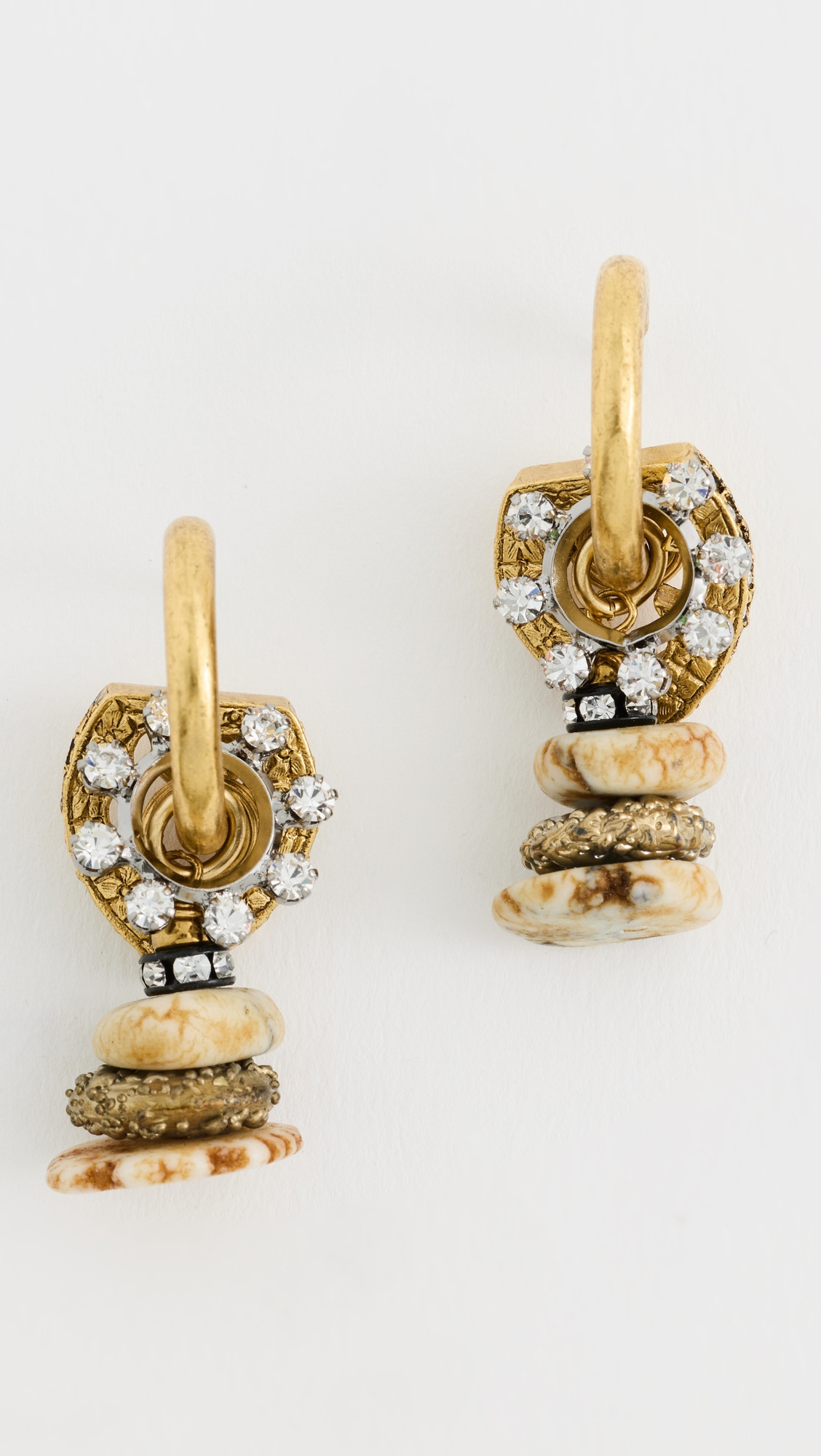 Elizabeth Cole Aurmia Stone Earrings Crystal One Size | Shopbop