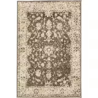 Old Treasures Brown Doormat 3 ft. x 5 ft. Area Rug | The Home Depot