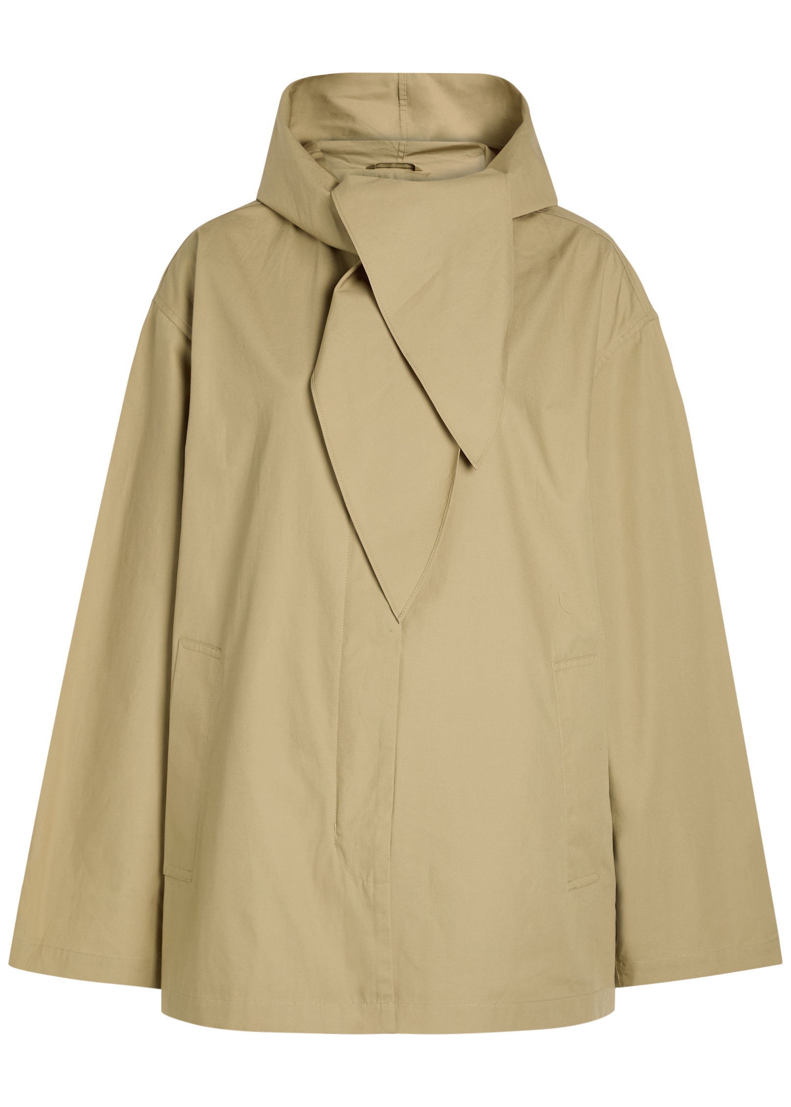 Hooded scarf-effect cotton jacket | Harvey Nichols