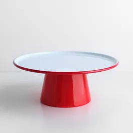 Falcon Red Enamelware Cake Stand | Unison