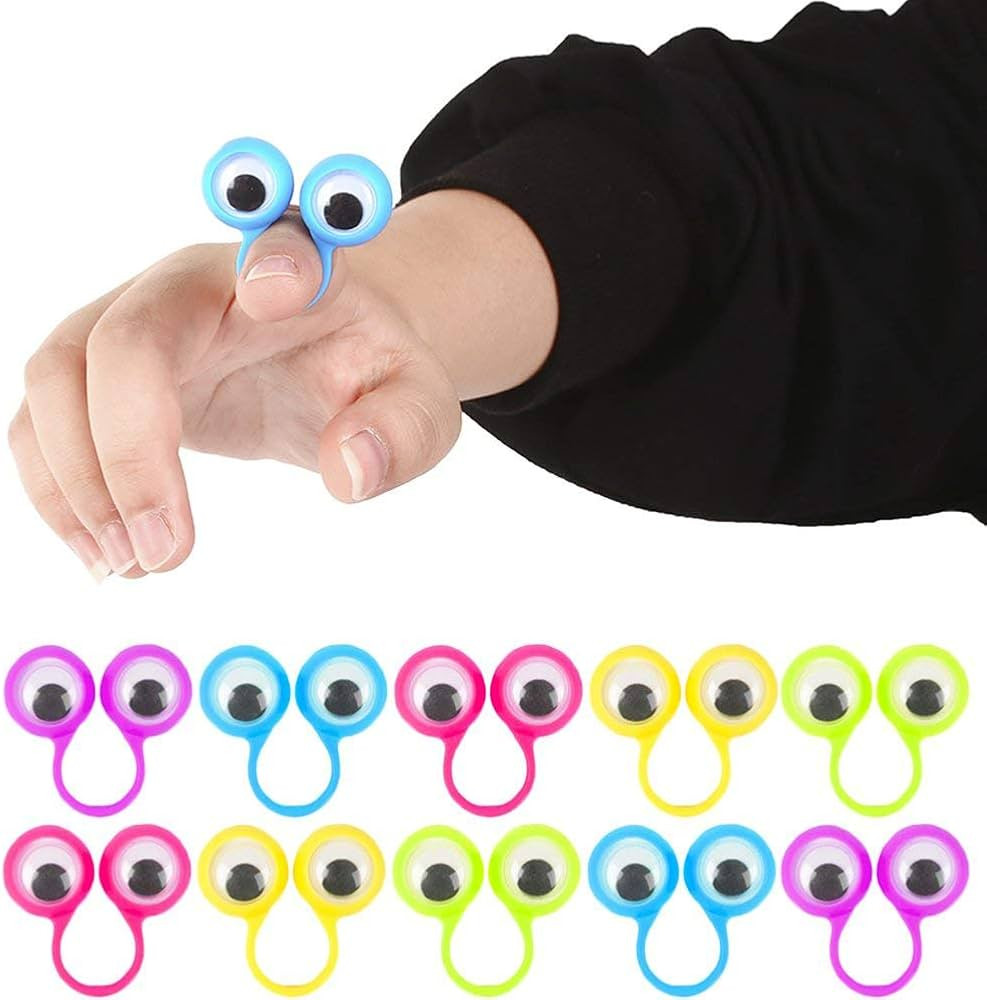3 otters Eyeball Ring, 25PCS Eye Finger Puppets Eye Monster Finger, Party Favors, Classroom Prize... | Amazon (US)