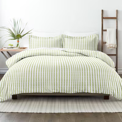 Ienjoy Home Home 3 -Piece Sage Full/Queen Duvet cover Set Lowes.com | Lowe's