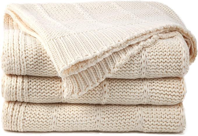 Vhorate Throw Blanket for Couch Sofa Bed Chair, Super Soft Cozy Living Room Knitted Blanket, Comf... | Amazon (US)