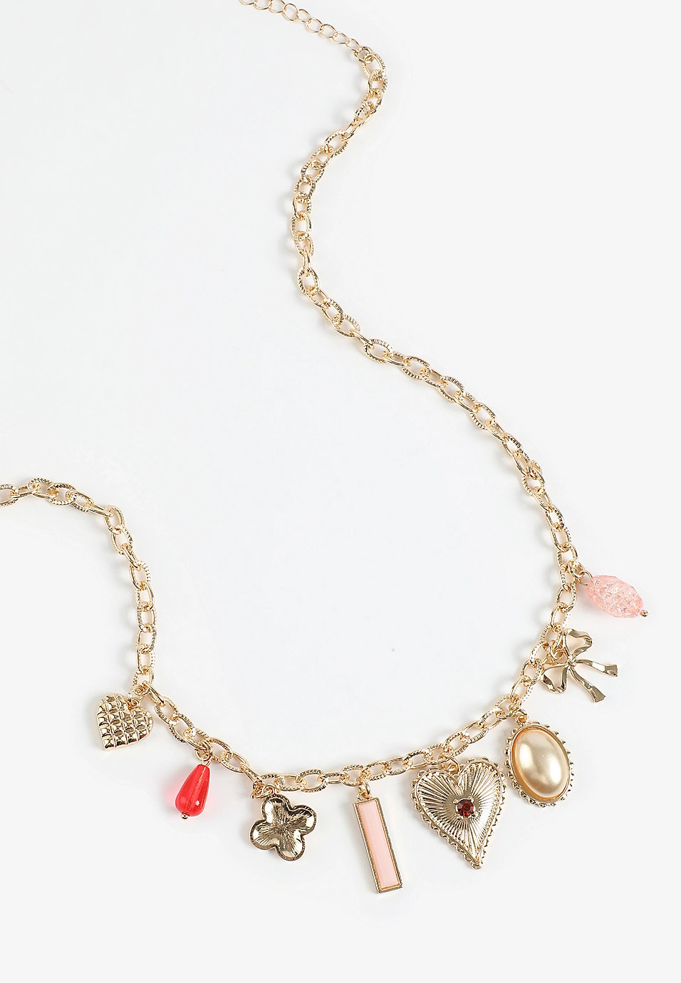 Gold Heart Charm Necklace | Maurices