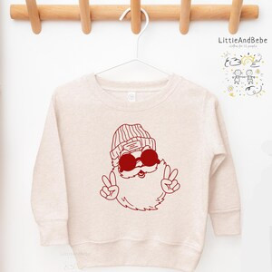 Santa Sweatshirt and Shirt for Kids, Funny Boho Christmas Outfit for Boys, Christmas Sweatshirt f... | Etsy (US)