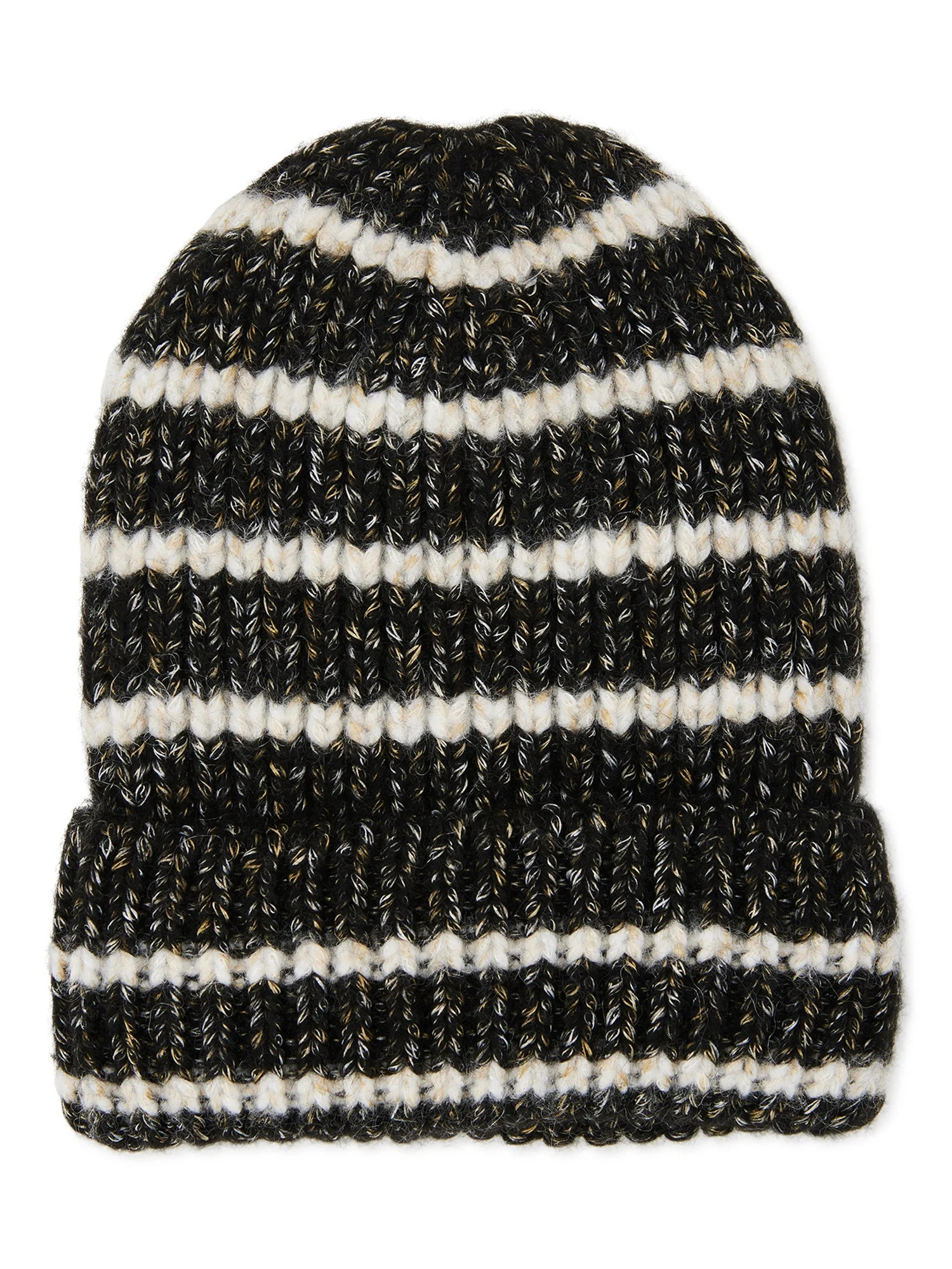 Time and Tru Women’s Stripe Knit Beanie Hat | Walmart (US)