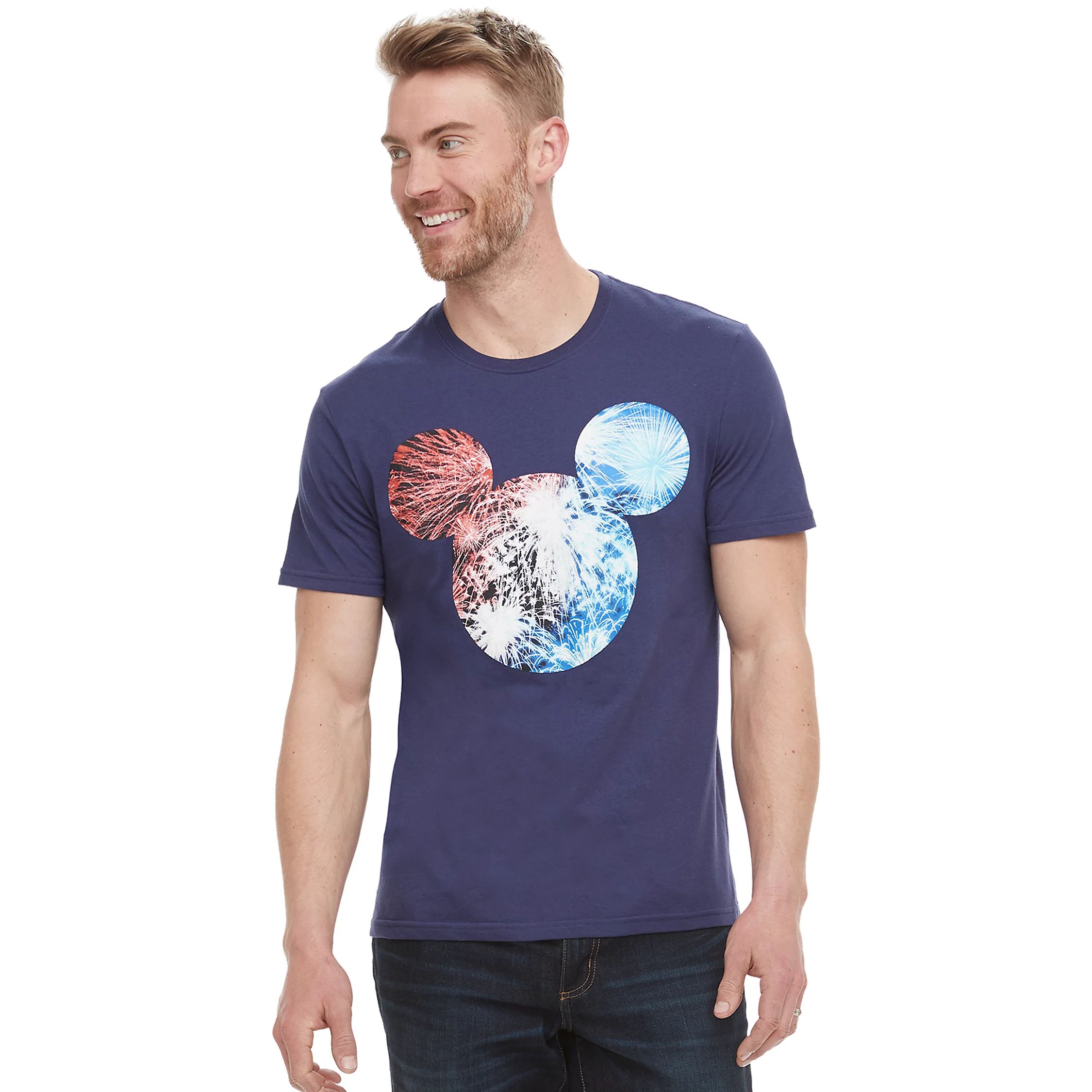 Disney's Mickey Mouse Men's Fireworks Graphic Tee by Family Fun™ | Kohl's
