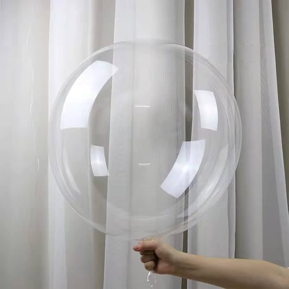 Amazon.com: Bobo Balloons, 25 pack Pre Stretched 24 inch Helium/Air Large Clear Balloons for Stuf... | Amazon (US)