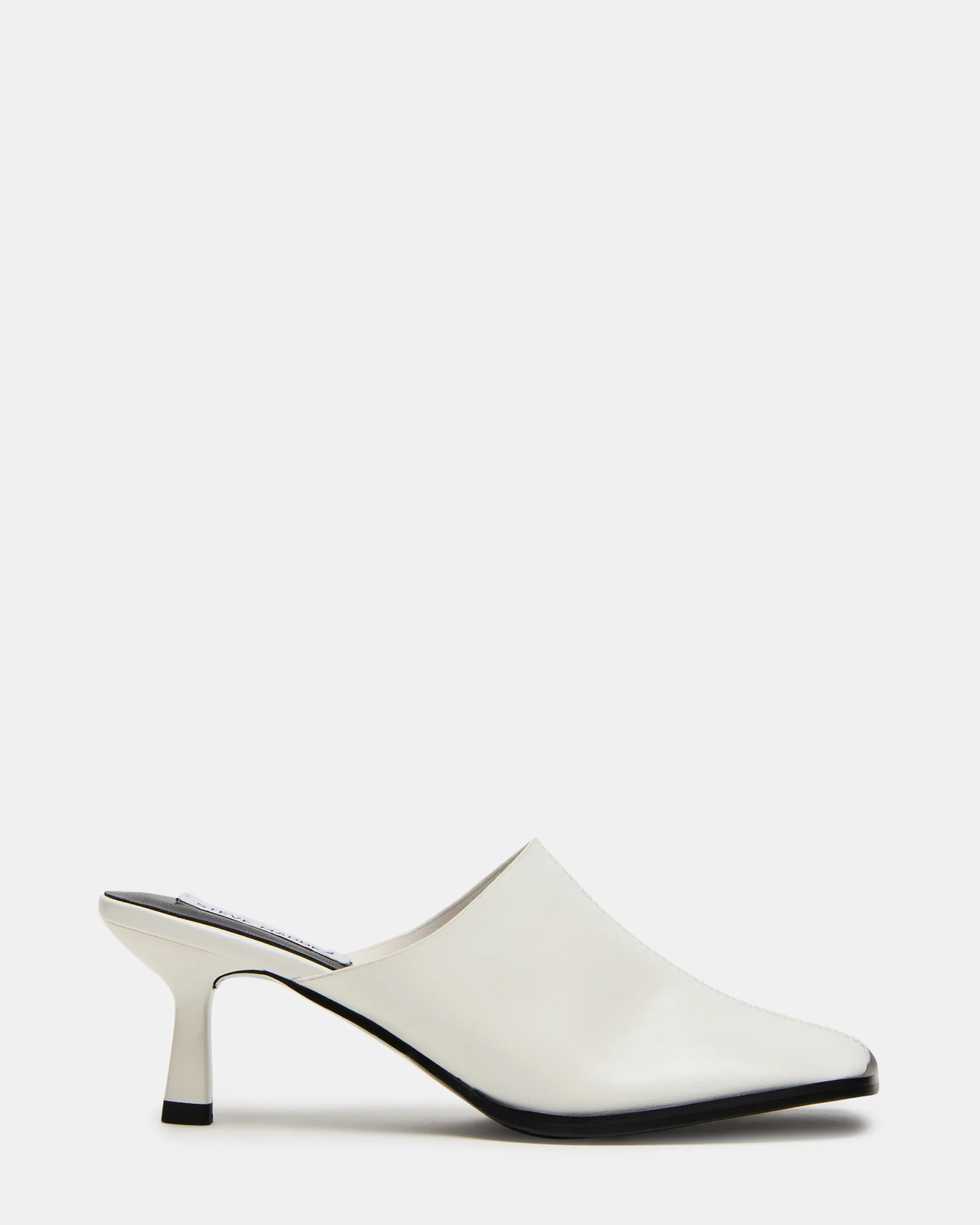 Steve Madden Women's Dempsey Mule Heels - White - Size 8.5 - Leather | Steve Madden (US)