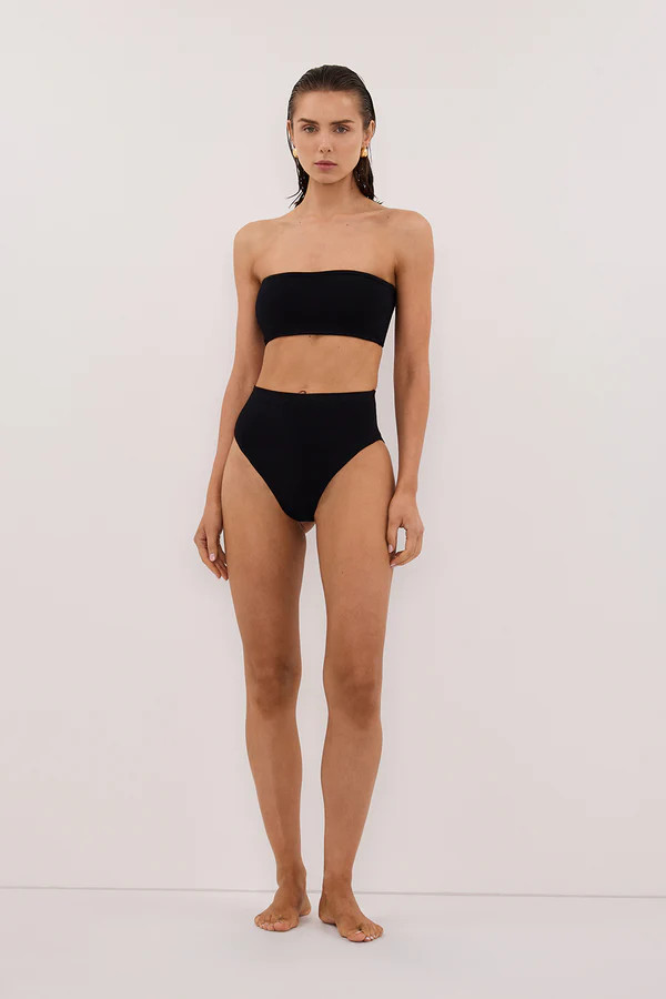 BASE BLACK HIGH WAIST BRIEF | DISSH