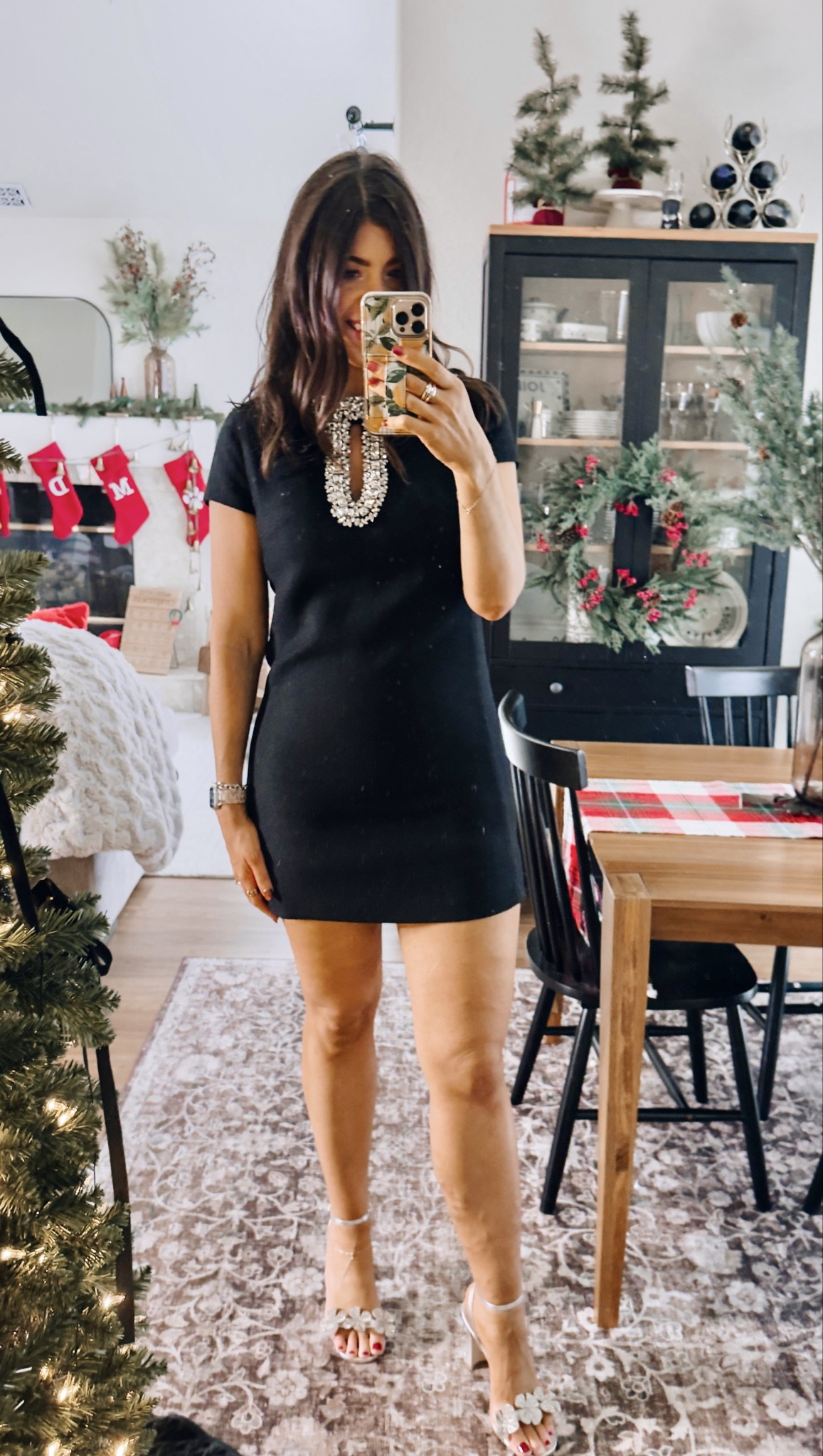 Anthro. Ode: MK30
In a medium embellished dress could do a large 

#LTKHoliday #LTKOver40 #LTKMidsize