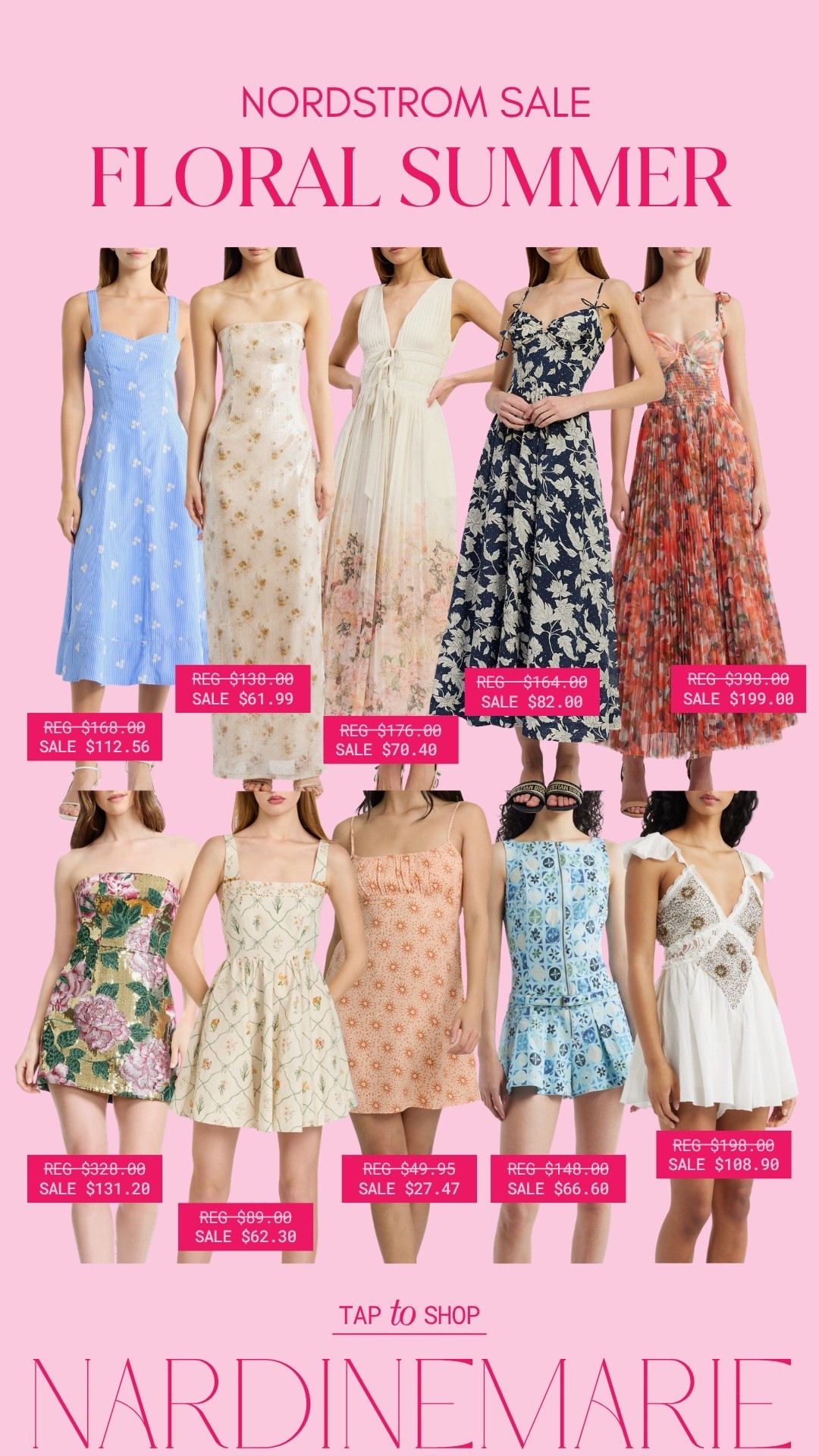 Floral dresses + summer sales = my weakness 🌸☀️

The Nordstrom sale is FULL of dreamy summer pieces right now & these finds are too good not to share!!

From romantic florals to breezy minis & vacation-ready dresses… every piece looks straight out of a European summer ✨
And the prices?! RUN.

Which one are you adding to cart first? 💕

summer dresses, nordstrom sale, floral dresses, vacation outfits, feminine style, summer fashion, romantic dresses, sale finds, wedding guest dress, vacation wardrobe, chic summer looks

#LTKSeasonal #LTKootd #LTKSummer