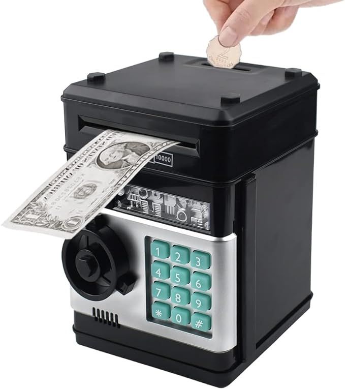 Totola Piggy Bank Electronic Mini ATM for Kids Baby Toy, Safe Coin Banks Money Saving Box Passwor... | Amazon (US)