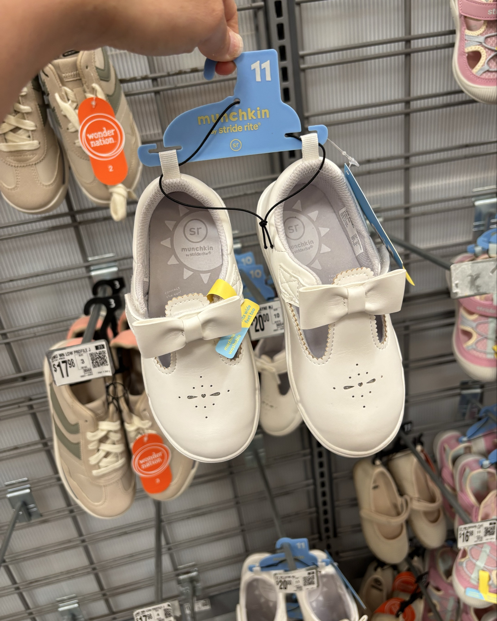 Girl baby, toddler & big kid shoes @ Walmart! These are adorable!!!! 🤍✨

#LTKKids #LTKgrwm #LTKBaby