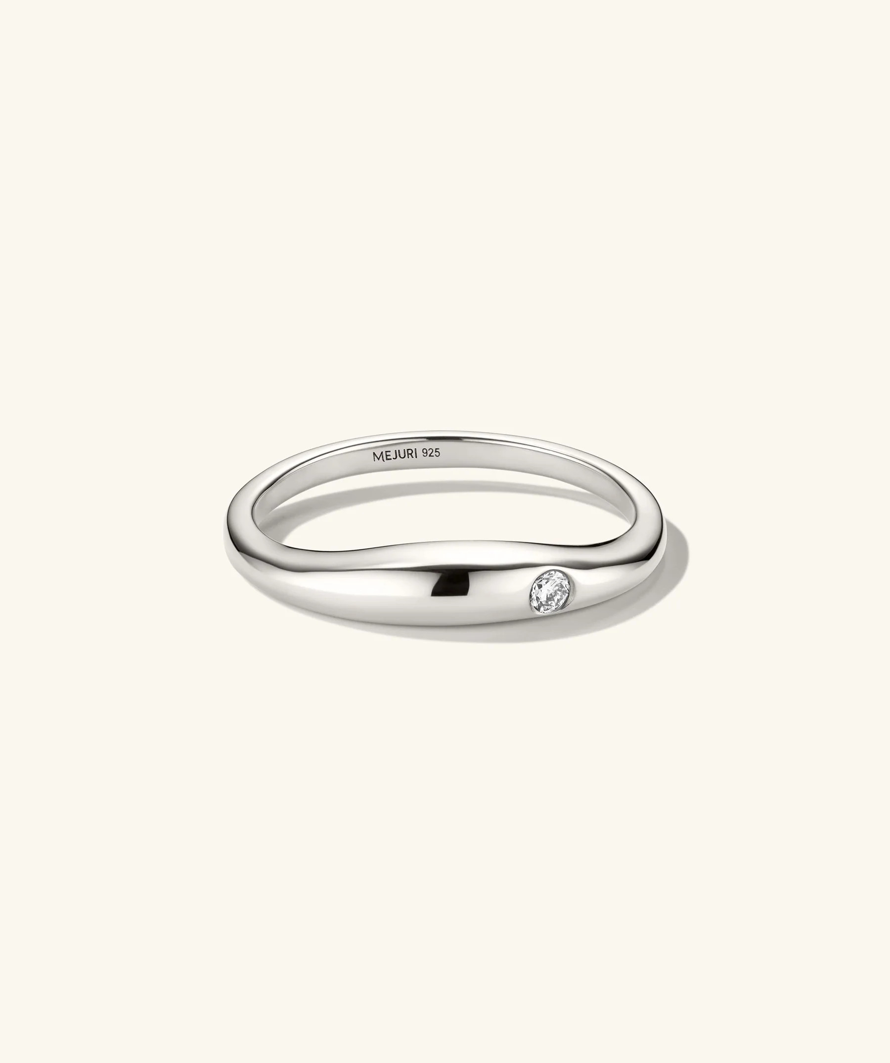 Organic Dôme Thin Nesting Ring | Mejuri Fine Crew
