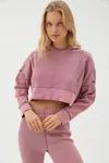 Out From Under Felicity Thermal Cropped Hoodie Sweatshirt | Urban Outfitters (US and RoW)