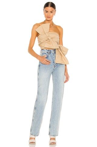 Song of Style Olsen Top in Sand Beige from Revolve.com | Revolve Clothing (Global)