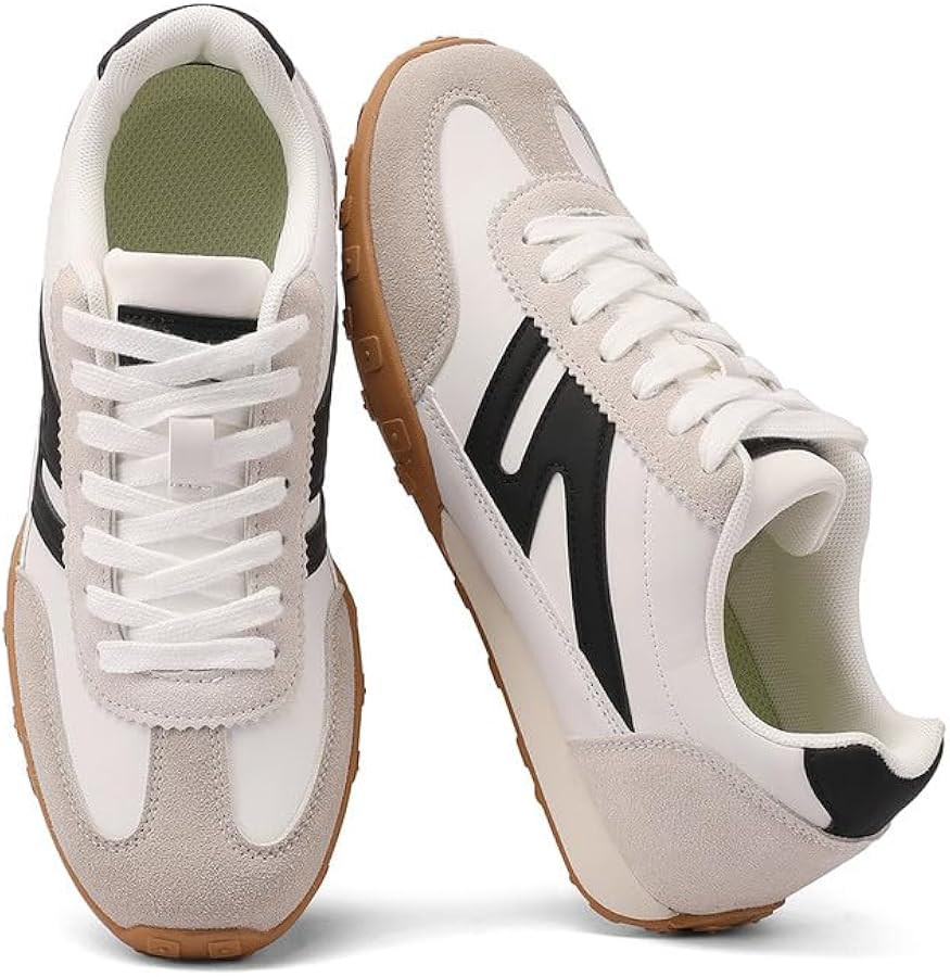 Sneakers for Women Retro Fashion Trendy Sneakers with Foam Insole Casual Shoes for Walking Tennis... | Amazon (US)