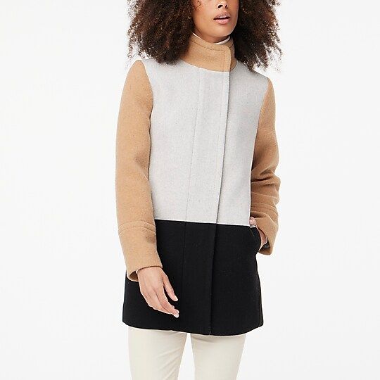 Colorblock city coatItem AZ560 
 
 
 
 
 There are no reviews for this product.Be the first to co... | J.Crew Factory