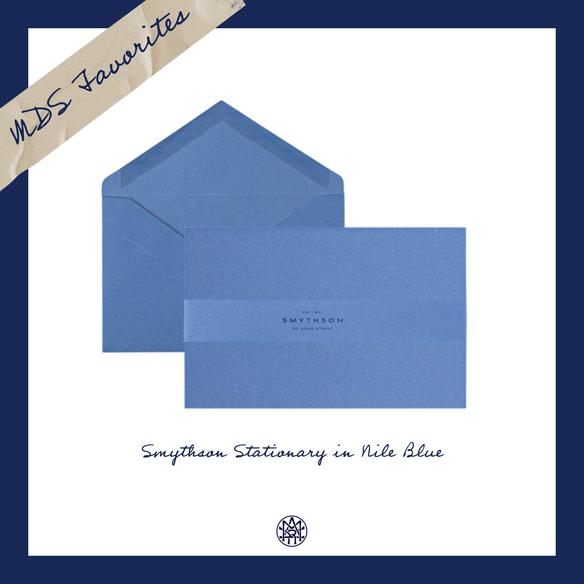 MDS Favorites Ⓜ️💙 | Smythson Stationary Set
