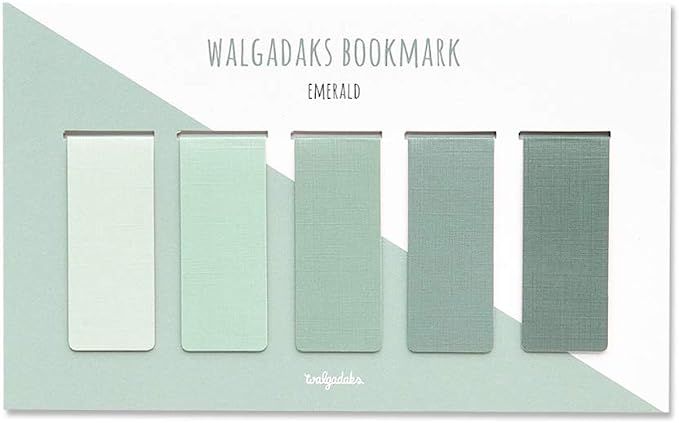 Monolike Magnetic Bookmarks Emerald, Set of 5 | Amazon (US)