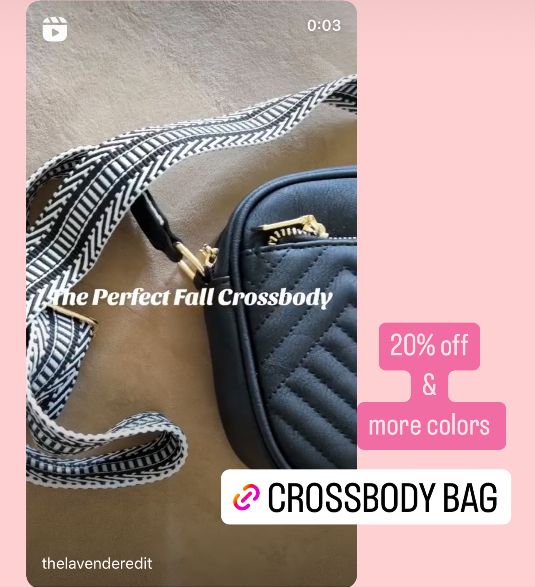 The perfect size Crossbody bag for fall! It’s on sale right now and it comes in more colors too! I love the guitar strap, the black and white is such a great neutral.
Halloween / fall outfits / jeans / fall decor / family photos / Halloween decor /boots / fall shoes / living room / work outfit 
Fall bag Crossbody bag, fall outfit, accessories 

#LTKfindsunder50 #LTKHolidaySale #LTKsalealert