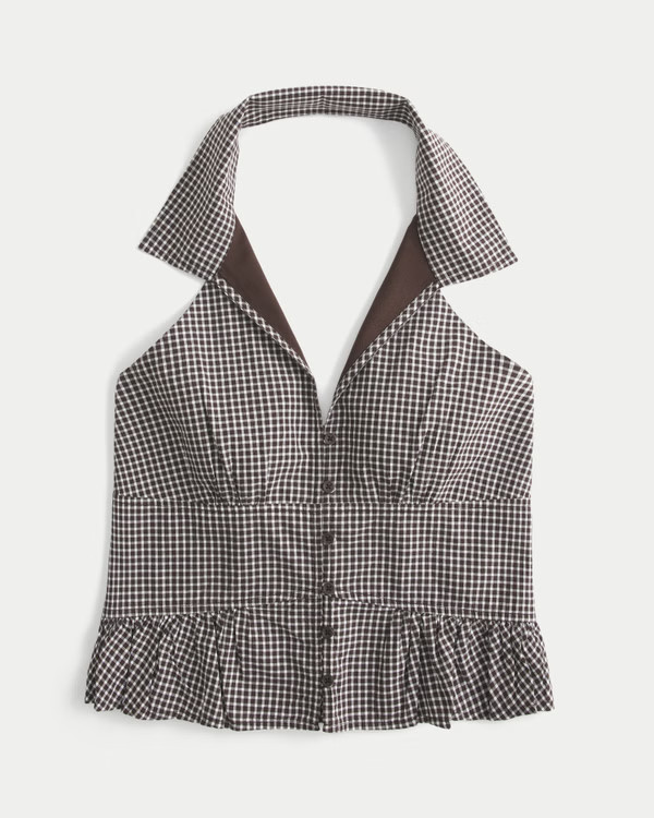 Collared Halter Blouse | Hollister (US)