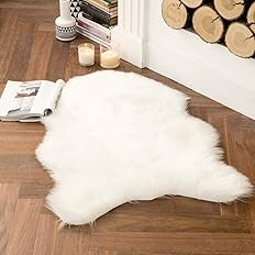 MIULEE Luxury Super Soft Fluffy Area Rug Faux Fur Sheepskin Rug Decorative Christmas Plush Shaggy... | Amazon (US)
