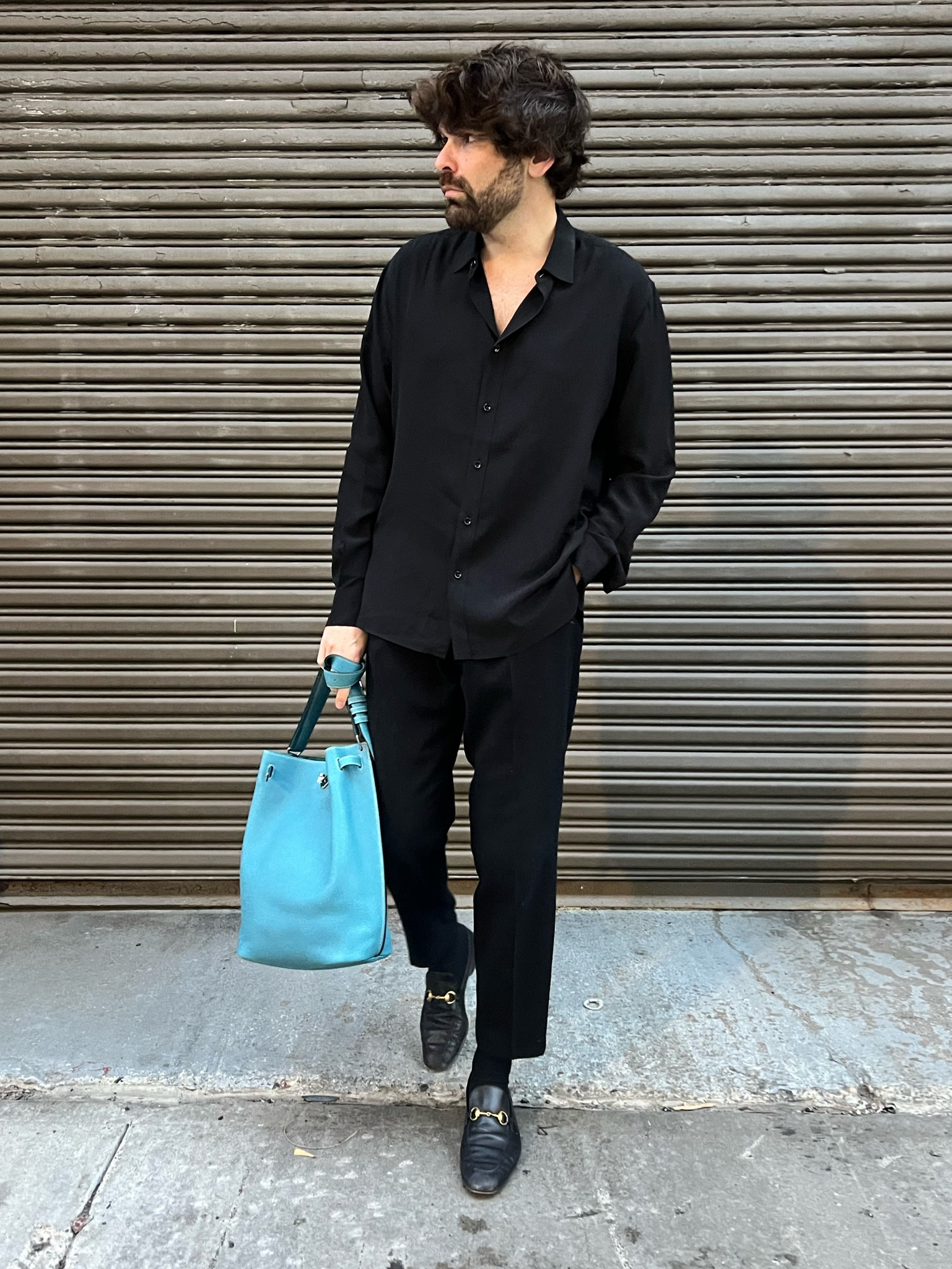 Men’s outfit with a Hermes So Kelly 26 in Togo Blue Jean#LTKFindsUnder50 #LTKItBag

#LTKMens