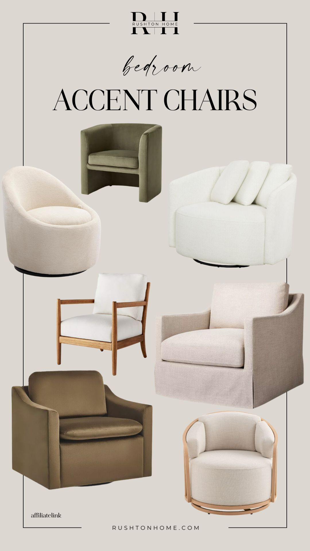 Love these accent chairs for any bedroom! Perfect for the end of your bed or an empty corner that you want to make cozy!!

Bedroom furniture, bedroom decor, bedroom design, accent chair, living room chair, comfy chair, cozy chair 

 #LTKHome